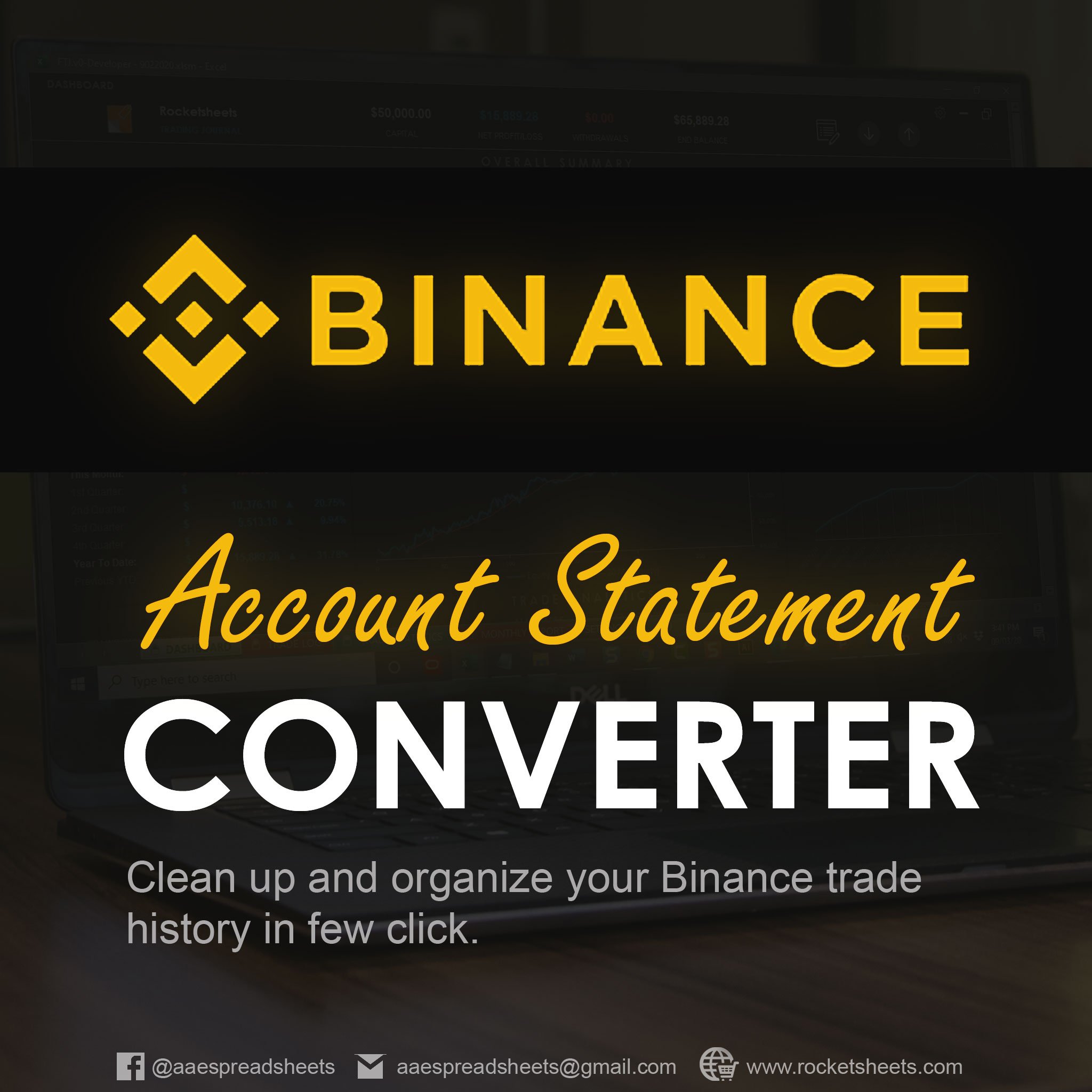 Binance Order History Converter - Rocket Sheets