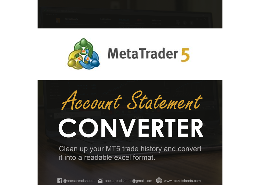 MetaTrader 5 Account Statement Converter